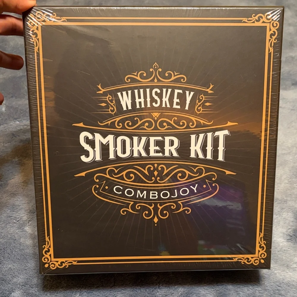 Whiskey Smoker Kit by Combojoy - Black and Gold